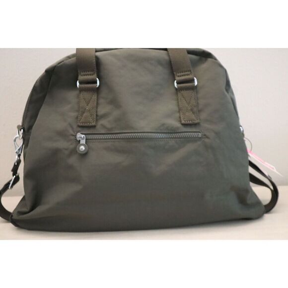 Kipling K15387-3DU Unisex Field Green Eugina Nylon Satchel Tote Bag - Picture 2 of 10